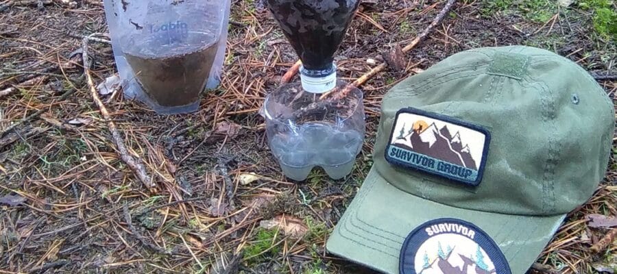 Filtr do wody survival – jak zrobić improwizowany filtr z butelki w terenie 2 Uzdatnianie wody w survivalu. Filtr do wody survival.