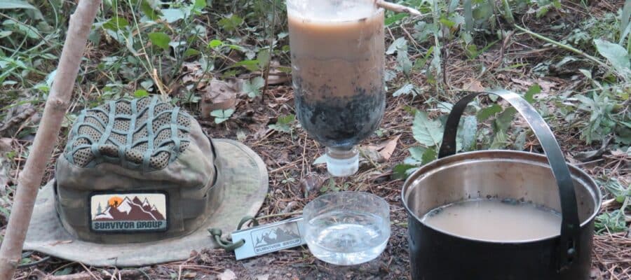Filtr do wody survival – jak zrobić improwizowany filtr z butelki w terenie 5 Filtr do wody survival. Uzdatnianie wody w survivalu.