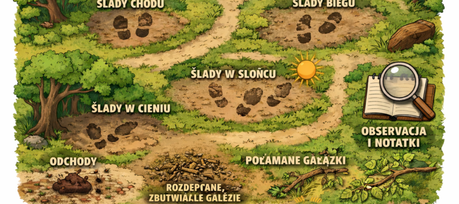 Ćwiczenia z trackingu – jak rozwijać umiejętność tropienia zwierząt w praktyce 4 Nauka Tropienia Survival 10